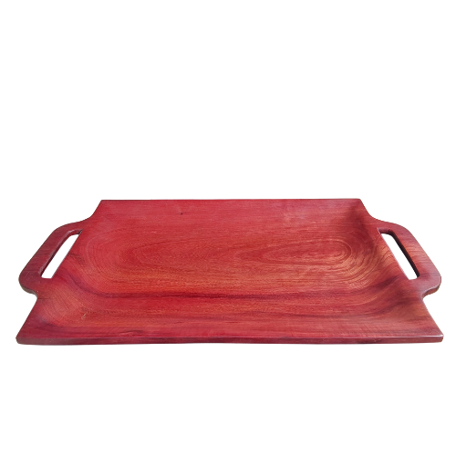 Plateau de Service en Bois d'Amarante (Pièce Unique)
