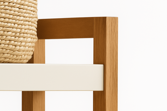 Étagère de rangement 4 niveaux en bois angélique