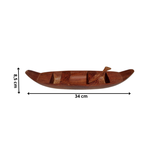 Sculpture d’Art : Pirogue en bois Wacapou
