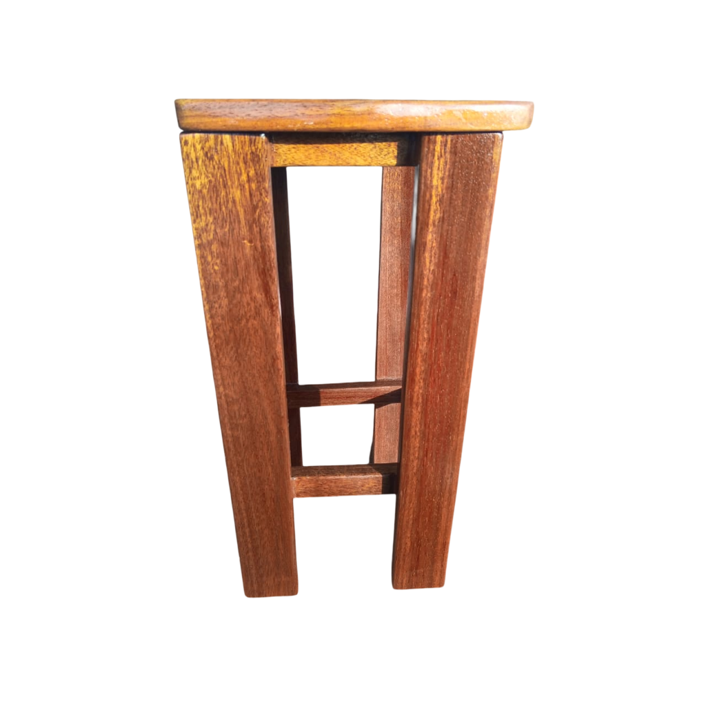 Tabouret bas – En bois massif Plateau Bicolore